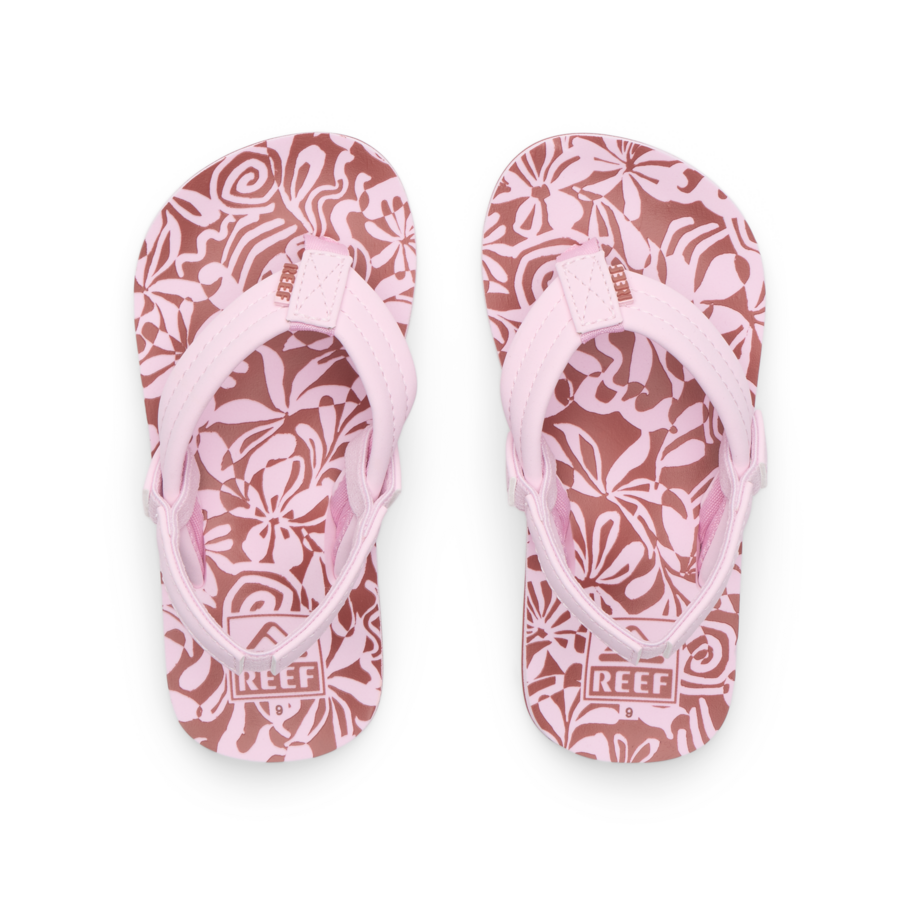 Little Ahi - Pink Modern Floral - Top View