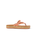 Vista Carmen women's sandal facing right, featuring soft rebound cushioning, anatomical arch support, and beach-inspired comfort.