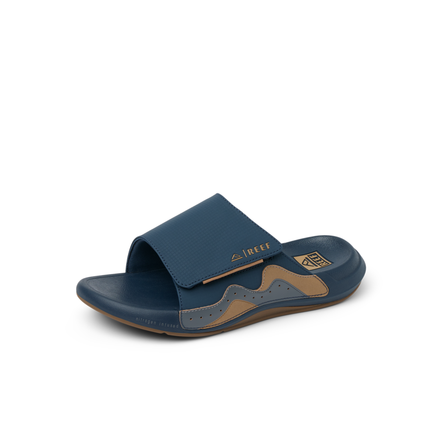 Cruiser Slide - Navy/Gum/Grey - Left Side View