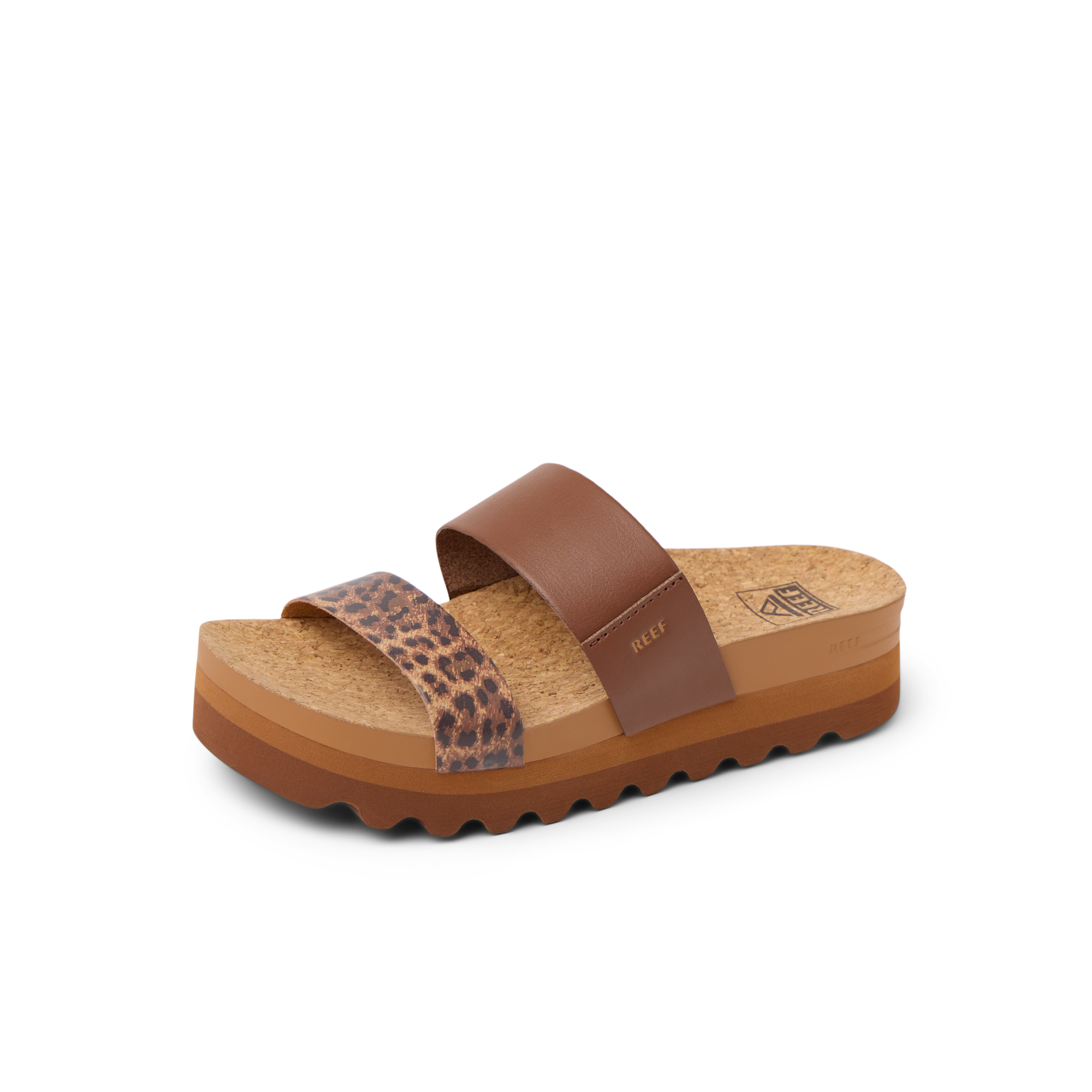 Cushion Vista Hi - Brown/Leopard - Left Side View