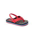 Little Ahi boys sandal facing right, close-up of front and side, featuring soft rebound cushioning and arch support.