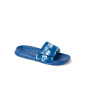 Kids Salty Slide facing right, close-up of upper and sole showing water-friendly, cushioned comfort for boys.