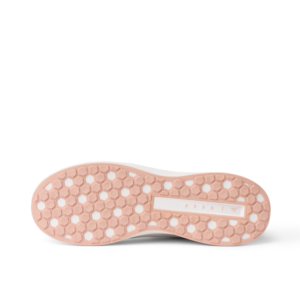 Sole view of Shoreline Palisades women’s footwear facing down, showing hex-patterned outsole with durable comfort design.