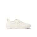 Lay Day Dawn white sneaker for women, right side view, water-friendly with anatomical arch support and soft cushioning.