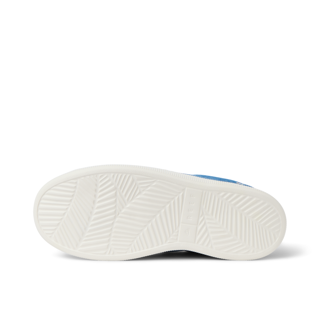 Neptune Alana women's shoe outsole facing up, showing textured pattern for durable, beach-inspired comfort and grip.