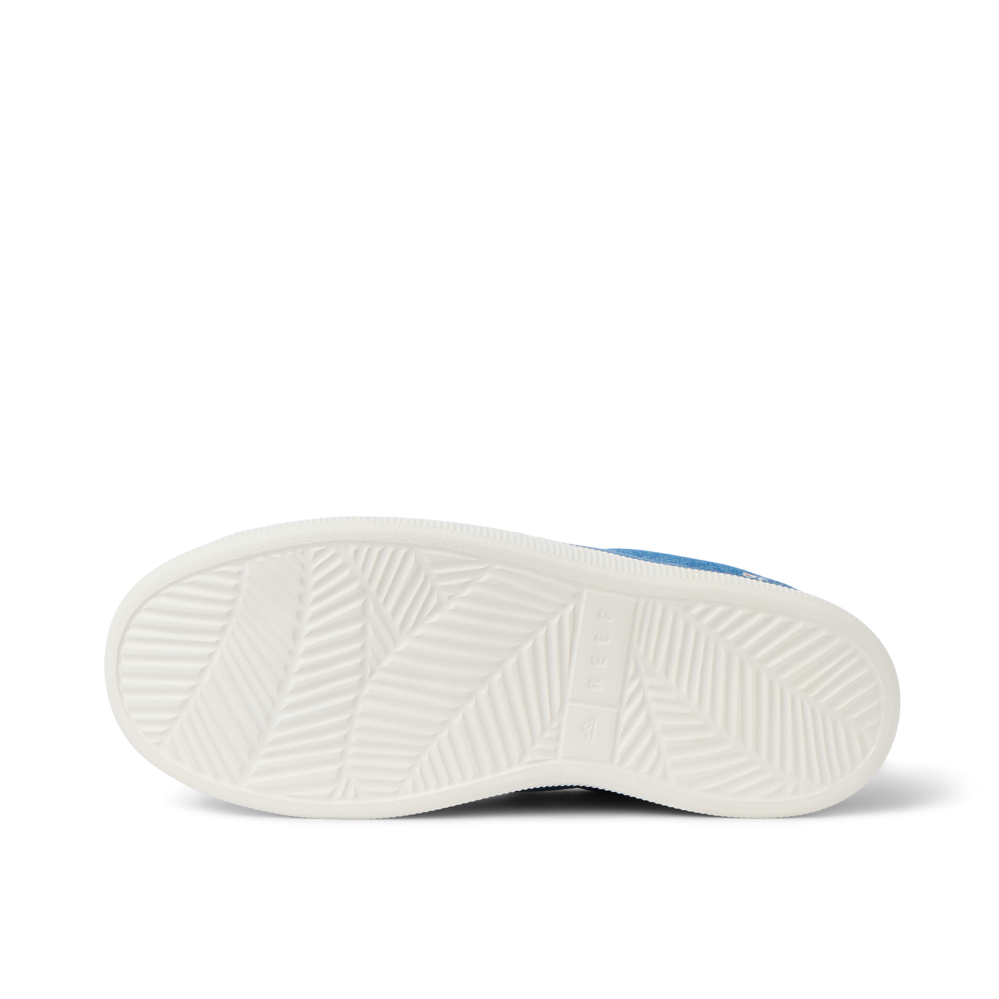 Neptune Alana women's shoe outsole facing up, showing textured pattern for durable, beach-inspired comfort and grip.