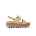 Water Vista Higher women's sandal facing right, beach-inspired platform with soft cushioning and arch support.