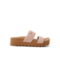 Cushion Vista Hi sandal facing right, showing upper perforated straps and cushioned platform sole for comfort.