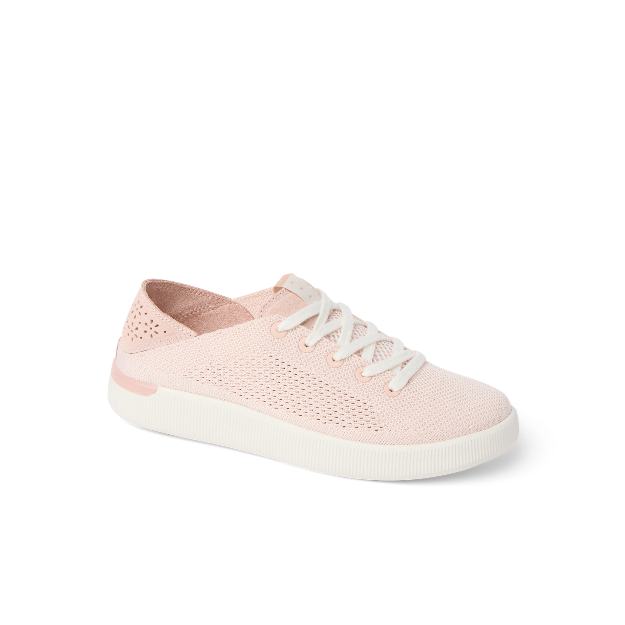 Reef Neptune women's light pink sneaker facing left with anatomical arch support and soft cushioning for all-day comfort.