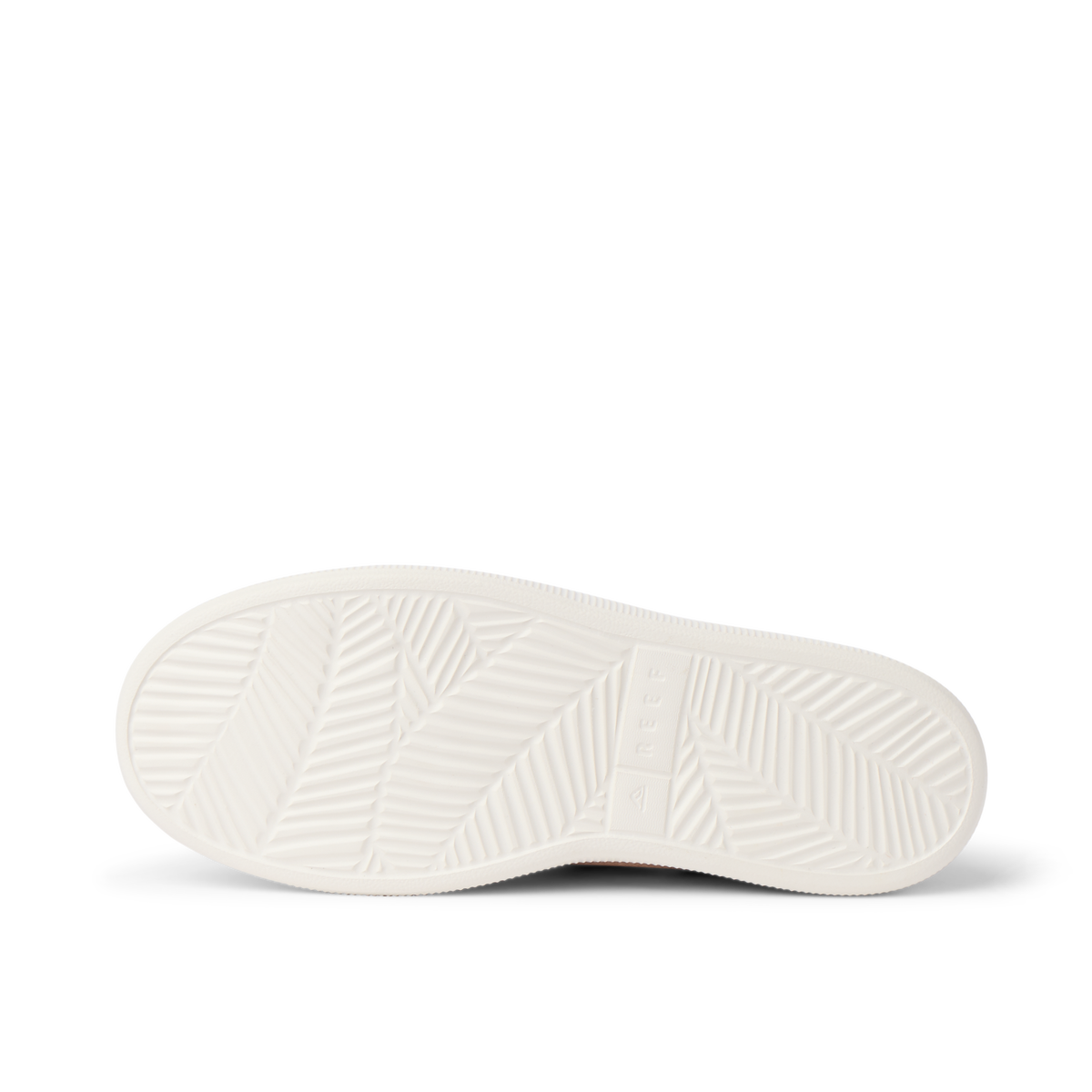 Reef Neptune women's sandal showing close-up of white outsole with textured, water-friendly, durable beach design