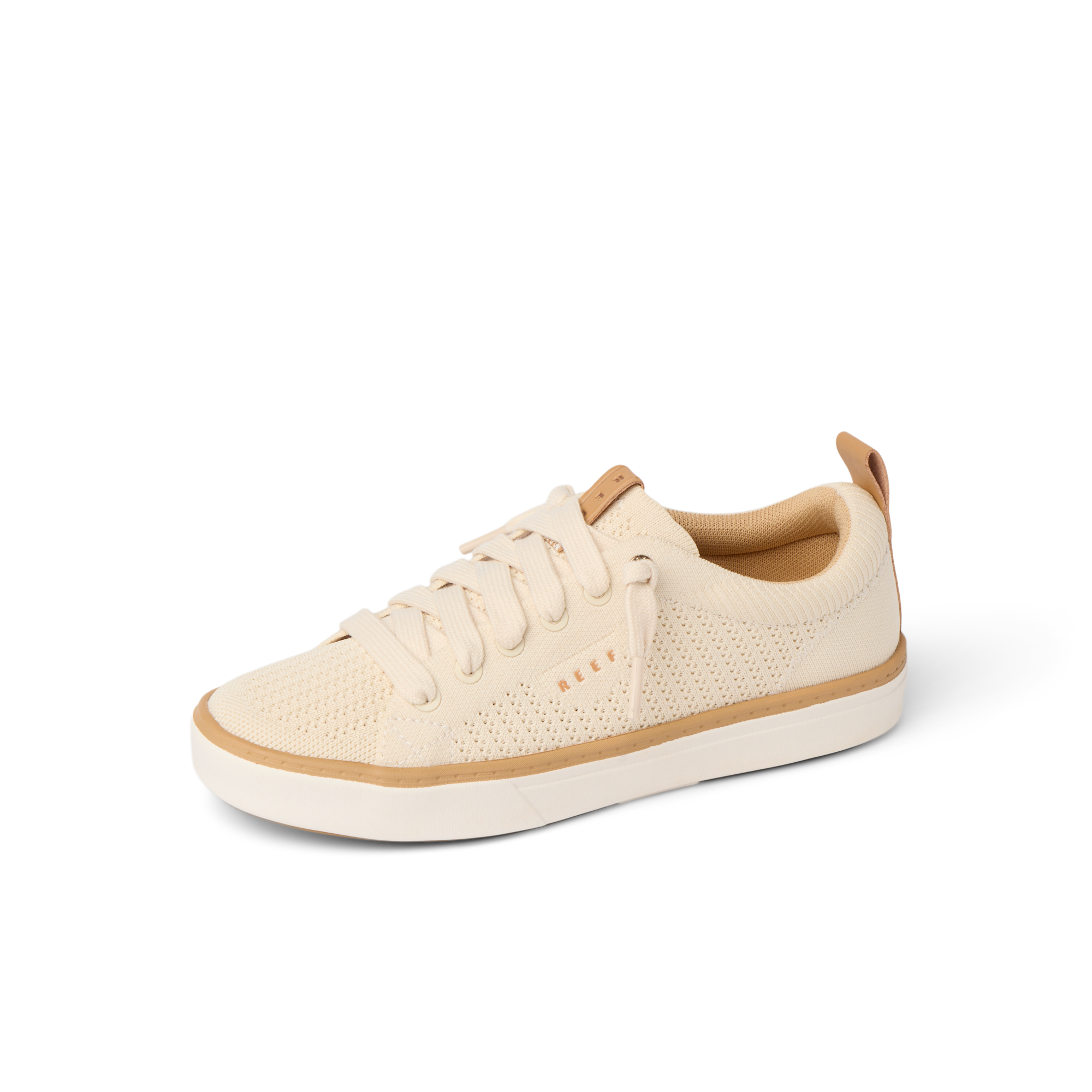 Lay Day Lite women's sneaker facing right, breathable knit upper with soft-rebound cushioning and arch support for all-day comfort.