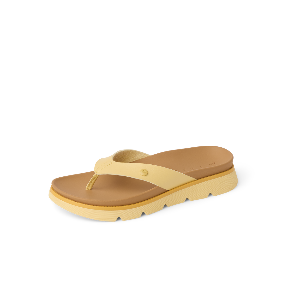 Vista Luxe Vivianahh women's left-facing sandal close-up with soft-rebound cushioning and anatomical arch support