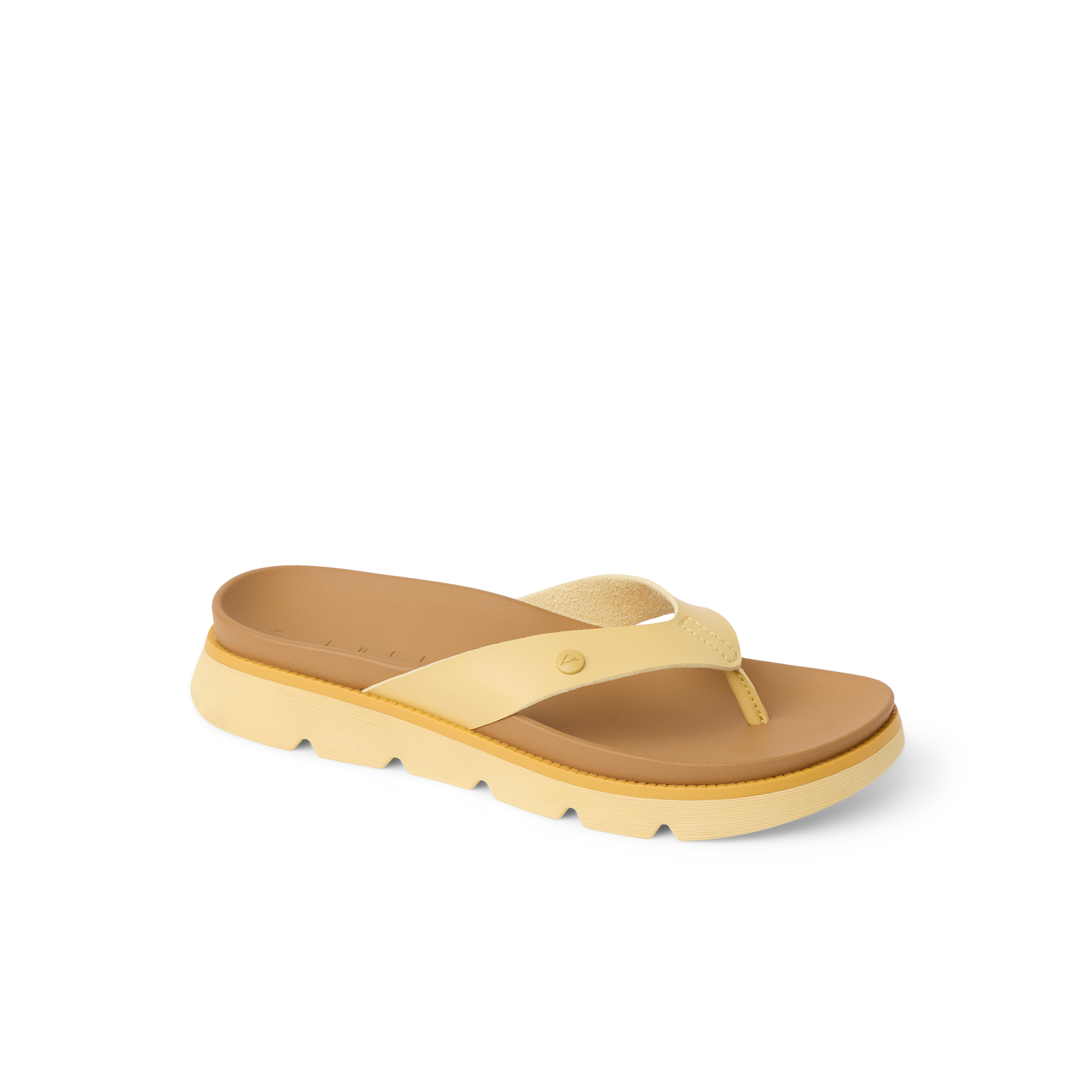 Vista Luxe Vivianahh women's left-facing sandal with soft cushioning and anatomical arch support in beige tones