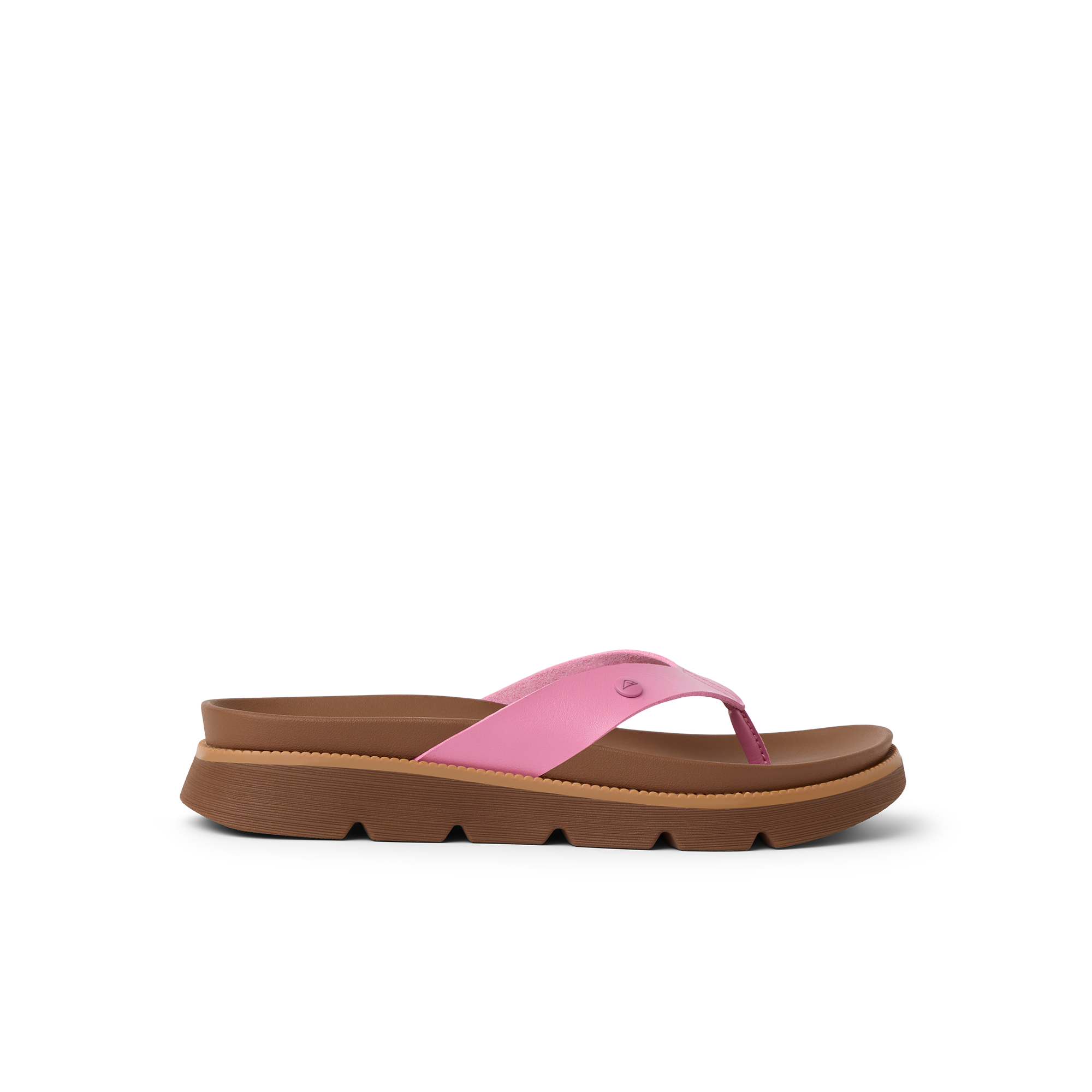 Vista Luxe Vivianahh women's left-facing sandal in cashmere rose with cushioned footbed and arch support, beach-inspired comfort.