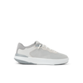 Side view of Shoreline Del Mar men's shoe in light grey, showcasing lightweight, cushioned sole and surf-inspired design.