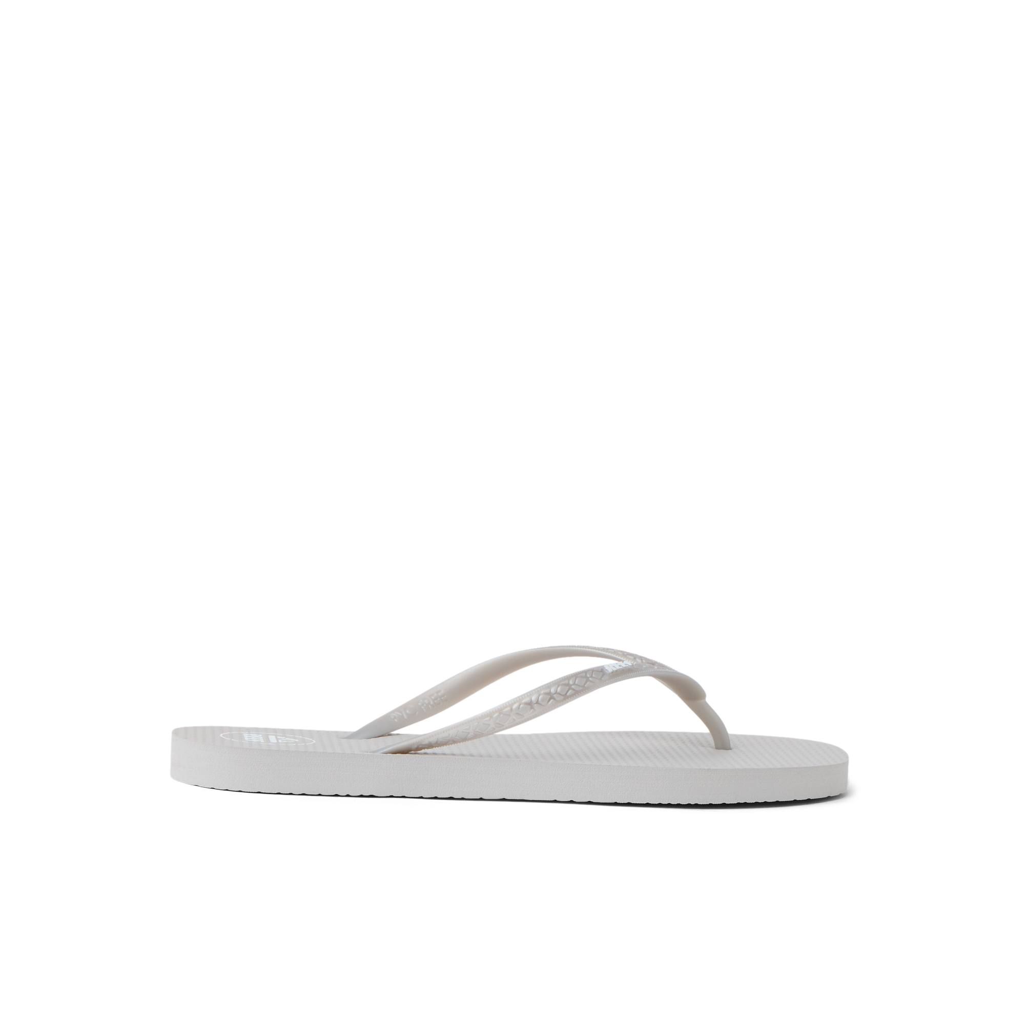 Side view of the Seaside Square Toe women's sandal in silver metallic, featuring soft cushioning and arch support.