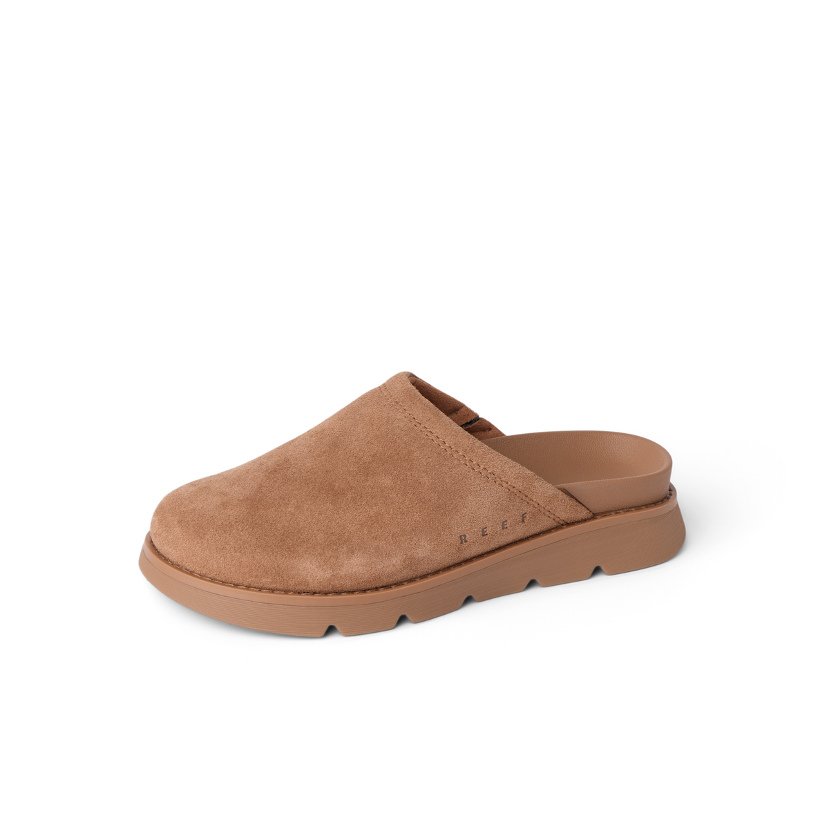 Vista Luxe Mariana left side view slip-on shoe in chocolate with soft-rebound cushioning and arch support, beach-inspired comfort.