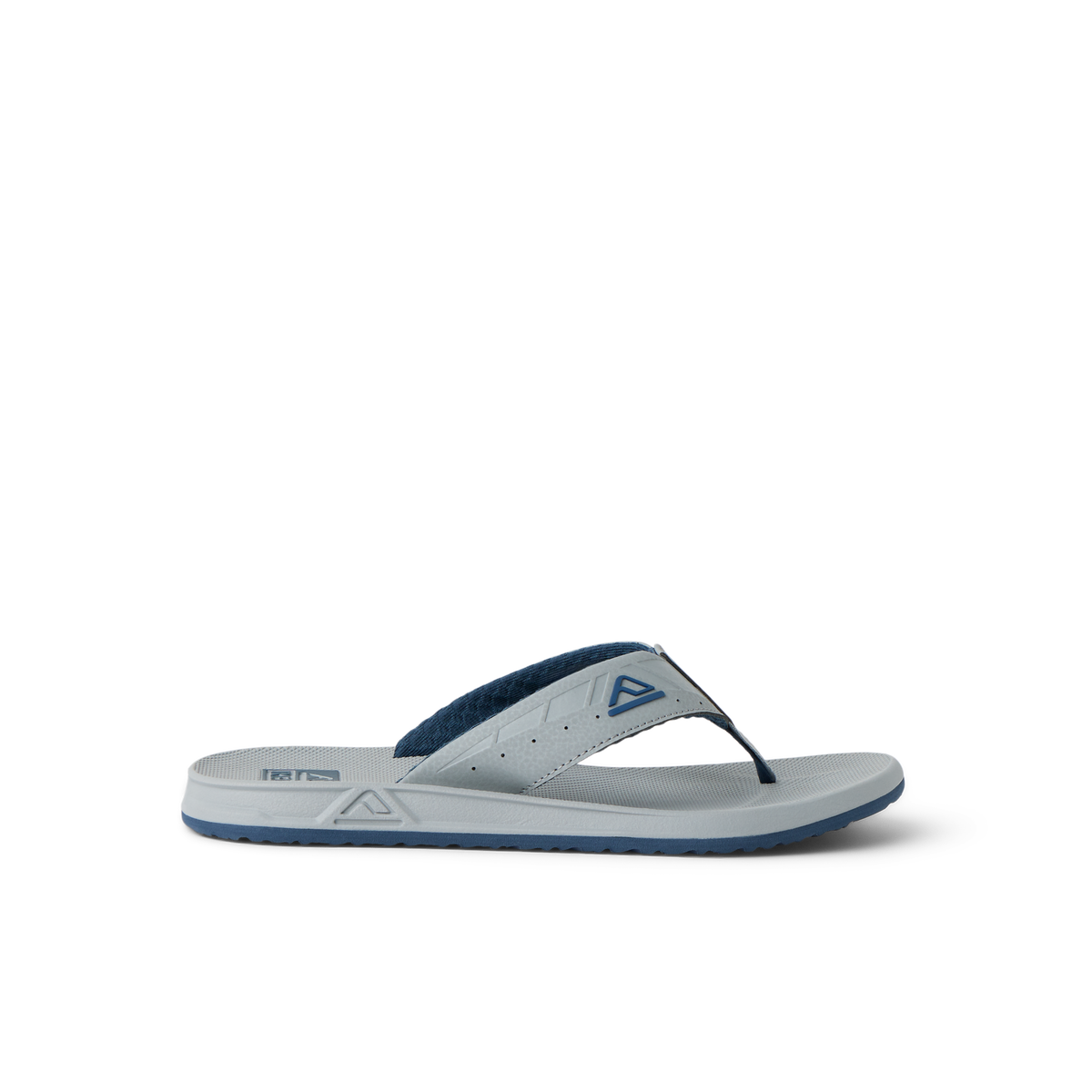 Side view of Phantoms flip flop showing water-friendly, cushioned sole and durable strap for beach comfort and support.
