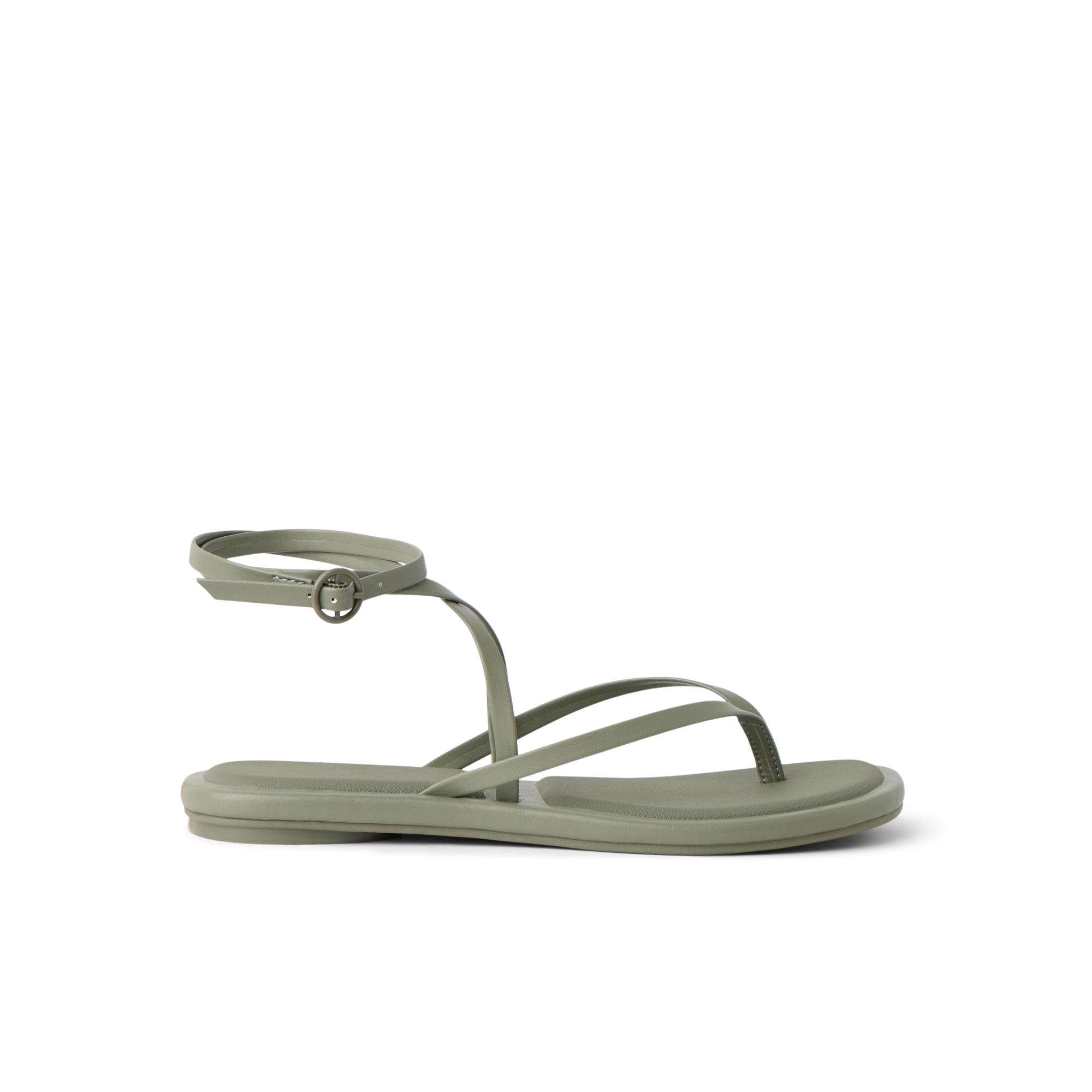 Willow Quinn women's sandal in light green with ankle strap, designed for comfort and everyday wear