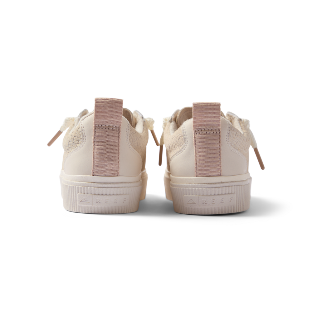 Lay Day Dawn women's footwear showing the rear view with cushioned heel and water-friendly materials by REEF.