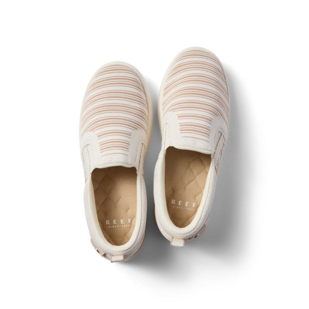 Neptune Elyse women's slip-on shoes facing upward, featuring soft-rebound cushioning and anatomical arch support for all-day comfort.