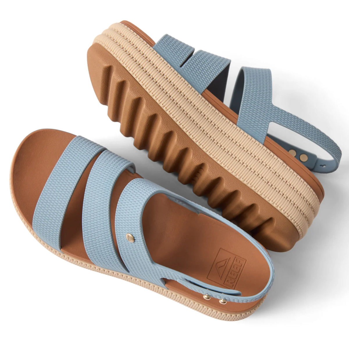 Water Vista Higher 2 women's sandals facing right, showing sole and top straps with cushioned platform design.