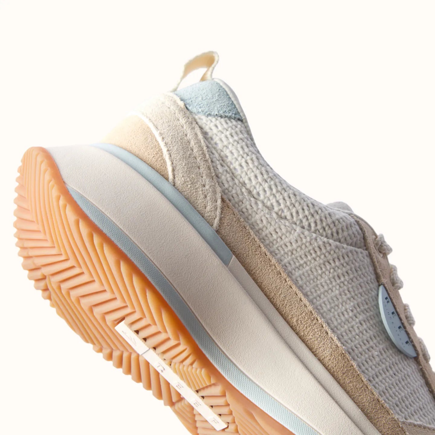 Venice Sonny x Jenny sneaker close-up of the sole facing left, showing cushioned midsole and textured outsole for comfort.