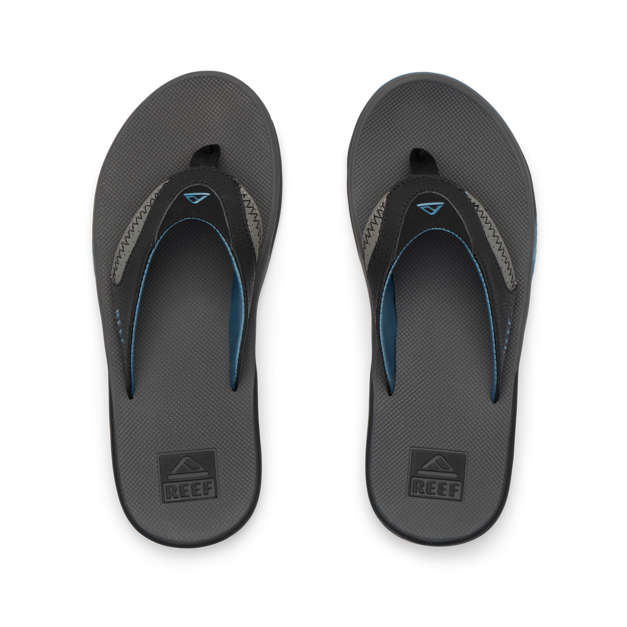 Fanning - Grey/Light Blue - Top View