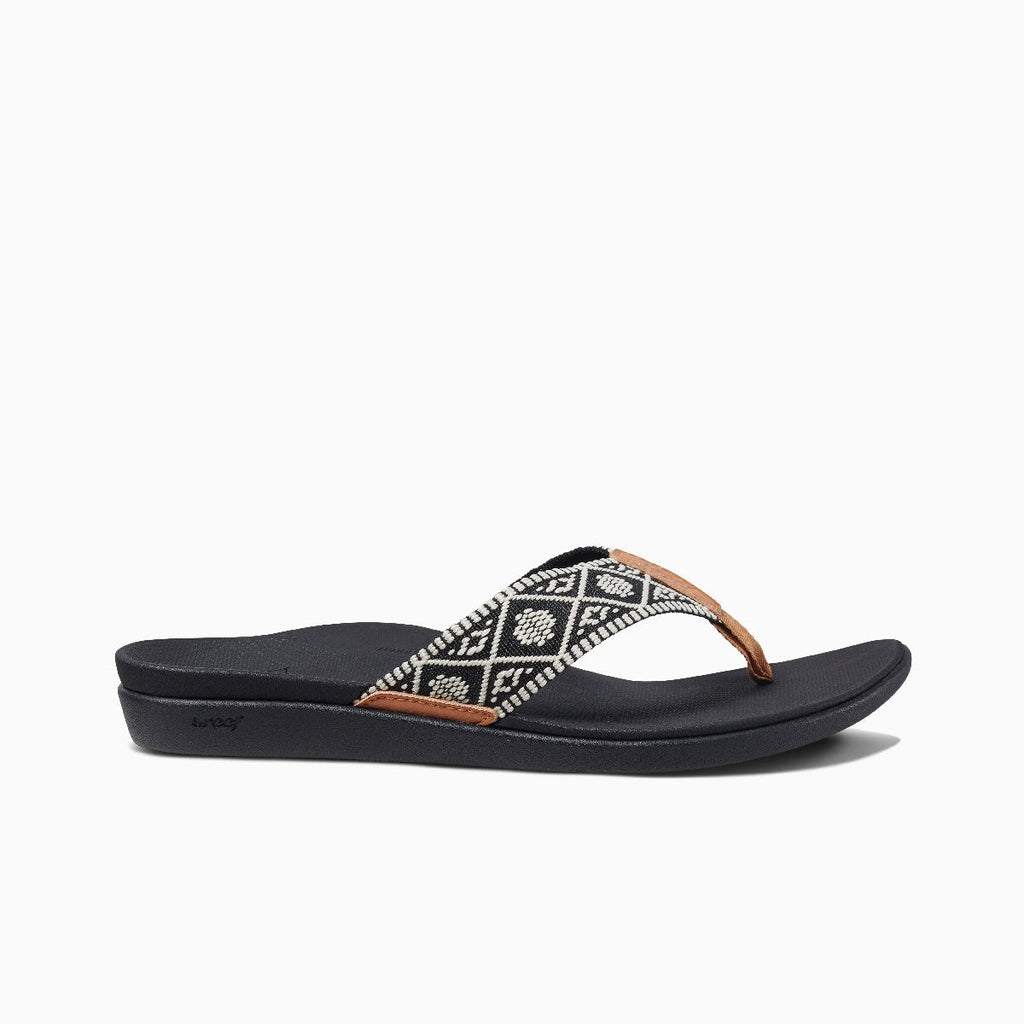 Reef Ortho Woven - Black/White - Right Side View