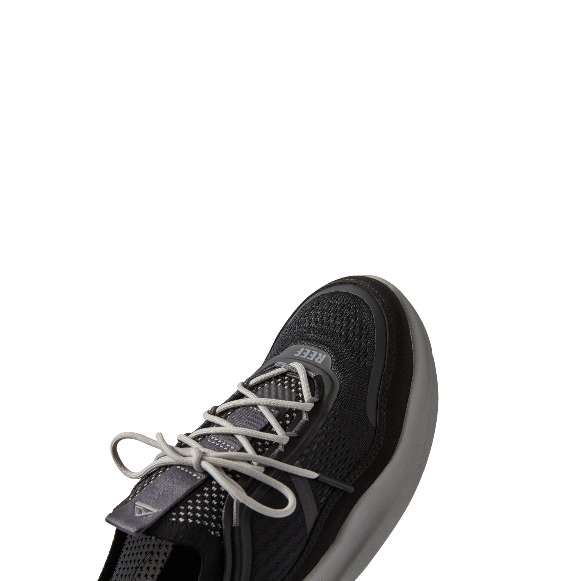 Close-up of the left Shorebreak TRV sneaker facing right, featuring soft-rebound cushioning and arch support.